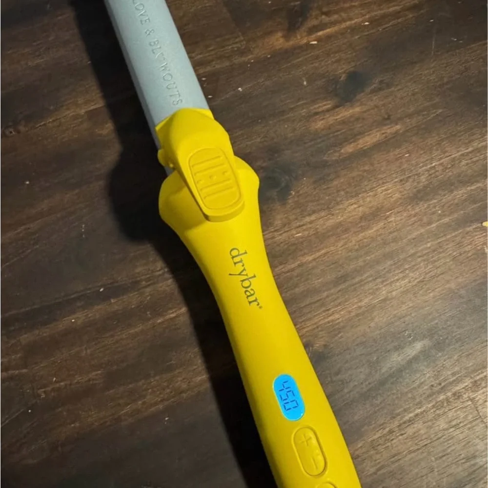 Drybar Mixologist Styling Iron with Yellow and Silver Attachments - Picture 3 of 5